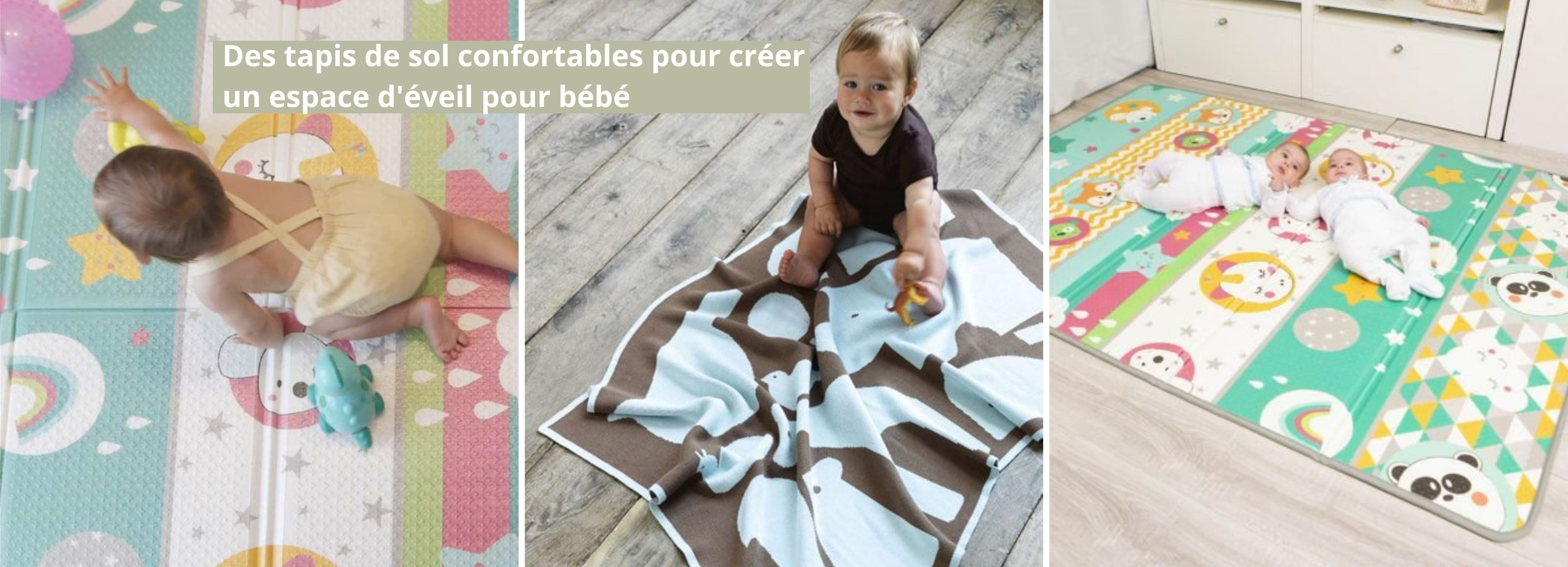 Des tapis de sol confortables pour créer un espace d'éveil pour bébé